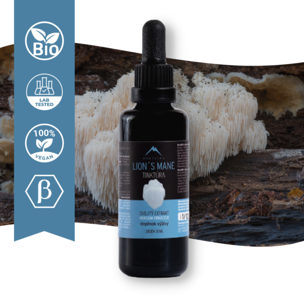 Hericium erinaceus (Lion’s mane) – Hrotlife BIO tinktúra 50ml